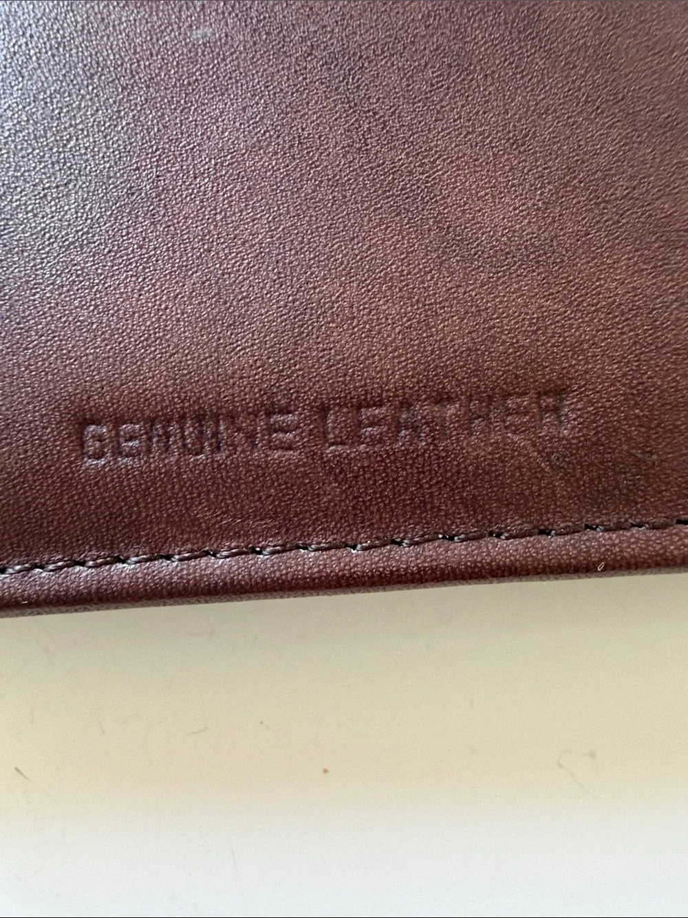 Men's Brown Leather Phone Wallet with Secure Snap Tab